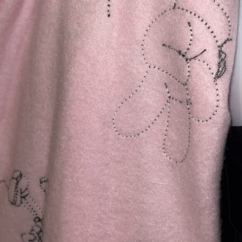 Brand New! DISNEY MICKEY MOUSE EMBROIDERED PINK HOODIE JACKET - Picture 5 of 10